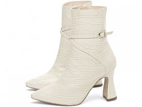 Pointed Toe Mid-Calf Boot