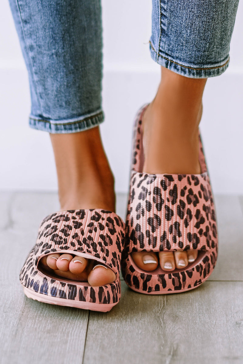 Chinelo Cloud Slides com estampa Leopardo