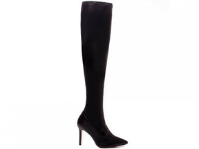 Over the Knee Boots with Pointed Toe and 9 Heels