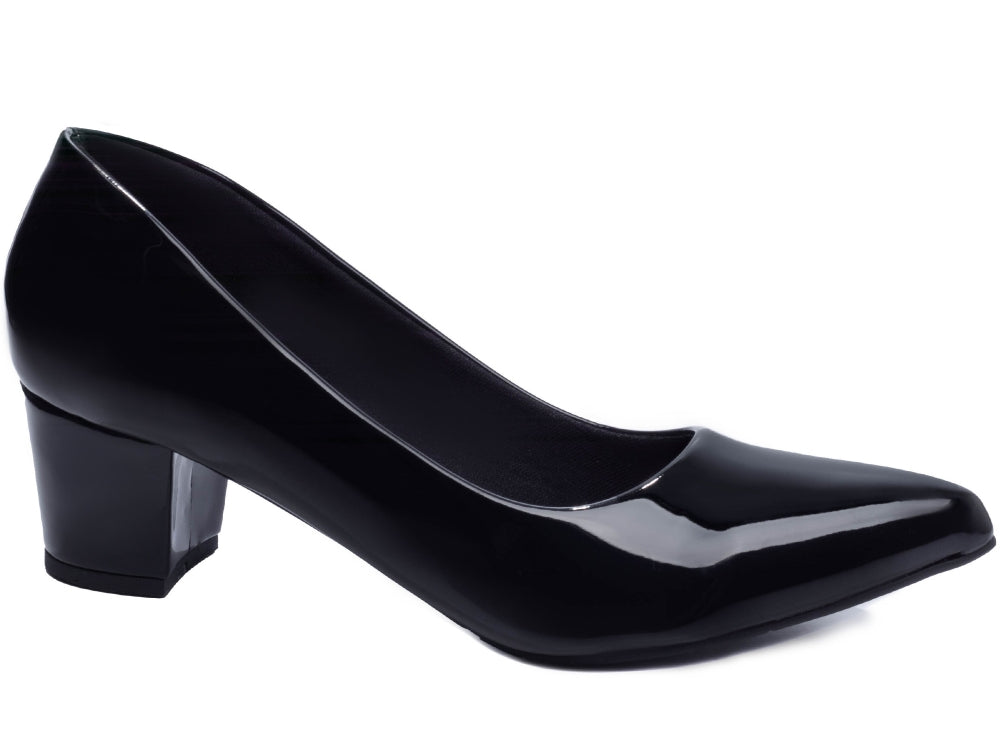 Low Block Heel Pump Shoe