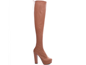 Stunning Caramel Over-the-Knee Boots