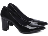 Pump Shoe with Thick Block Heel