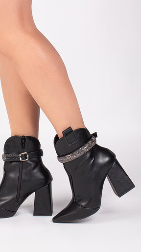 Mid-Calf Boot with Removable Strap