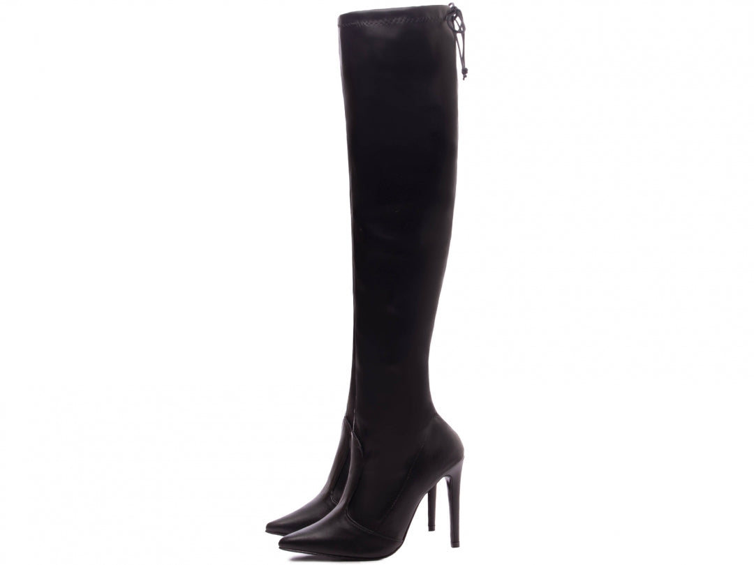 Over the Knee Boots with Pointed Toe, Heel 12