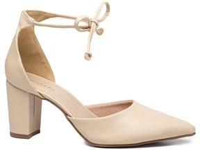 Pump Shoe with Thick Block Heel