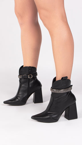 Mid-Calf Boot with Removable Strap