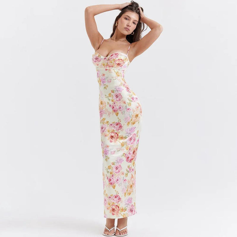 Vestido Floral [Maxi Bodycon] - Nannipaty