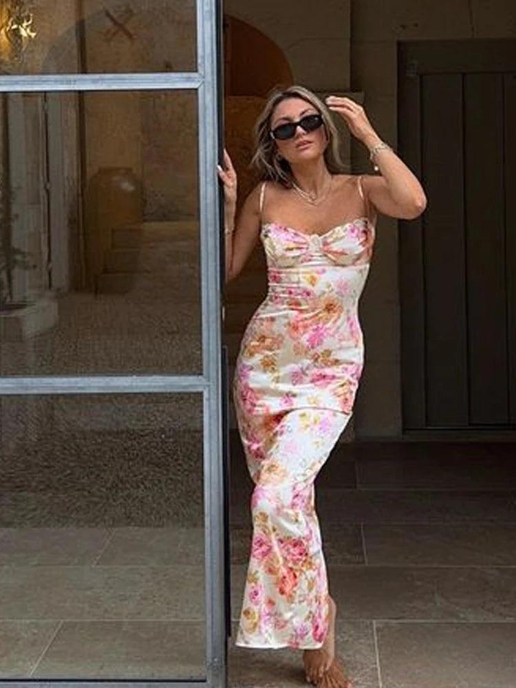 Vestido Floral [Maxi Bodycon] - Nannipaty