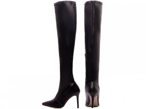 Over the Knee Boots with Pointed Toe and 9 Heels