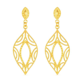 Golden Gala Leaf Earring