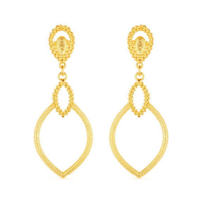 Luxury Gold Drop Gala Earring