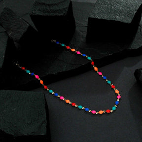 Colorful Gold Chocker with Extender