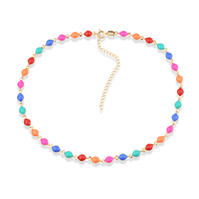 Colorful Gold Chocker with Extender