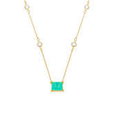 Golden Necklace of Green Rectangles and Points of Lights