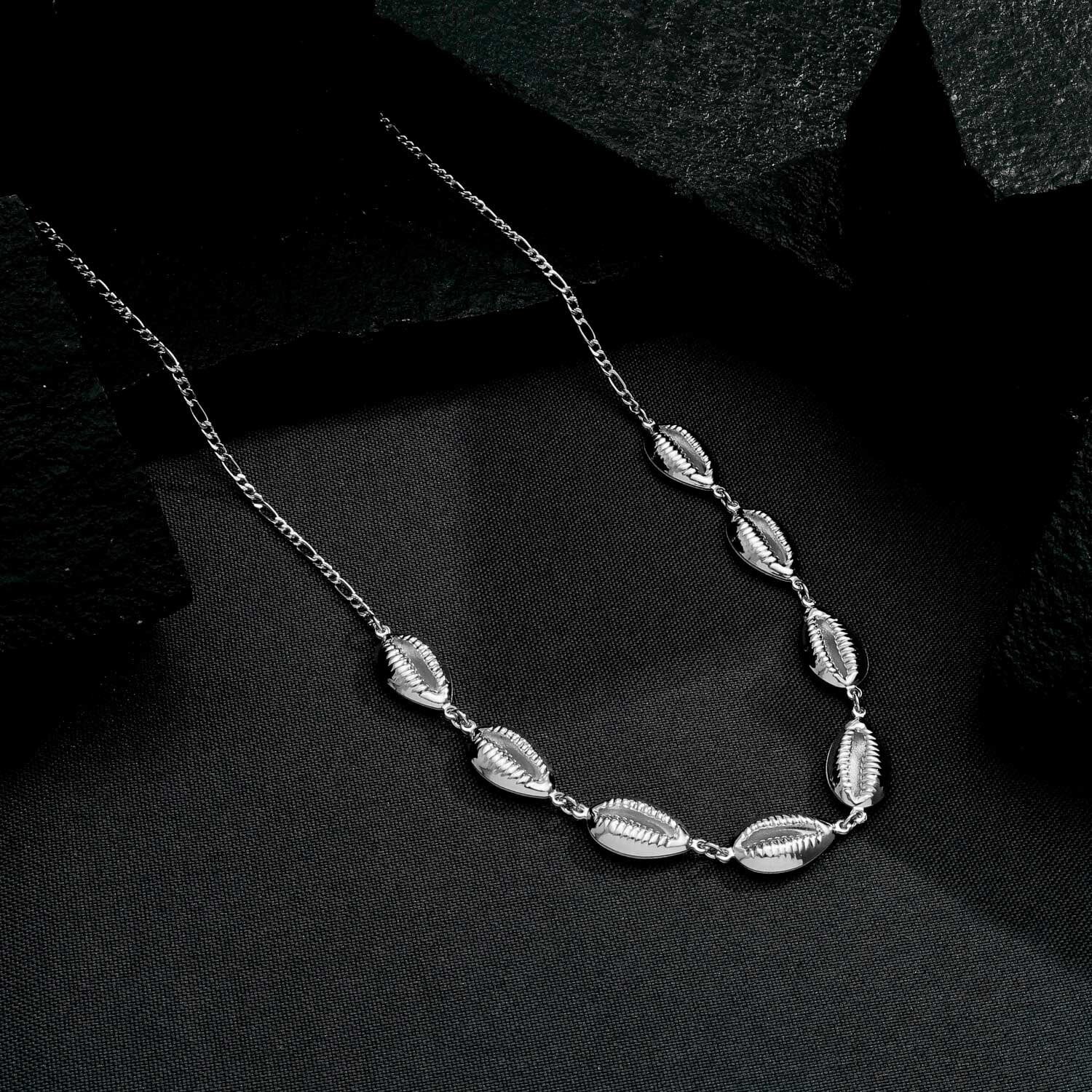 Silver Cowrie Shell Necklace