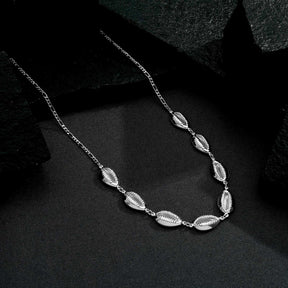 Silver Cowrie Shell Necklace