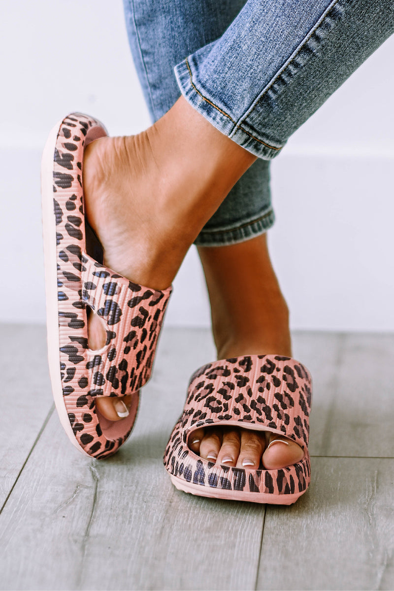 Chinelo Cloud Slides com estampa Leopardo