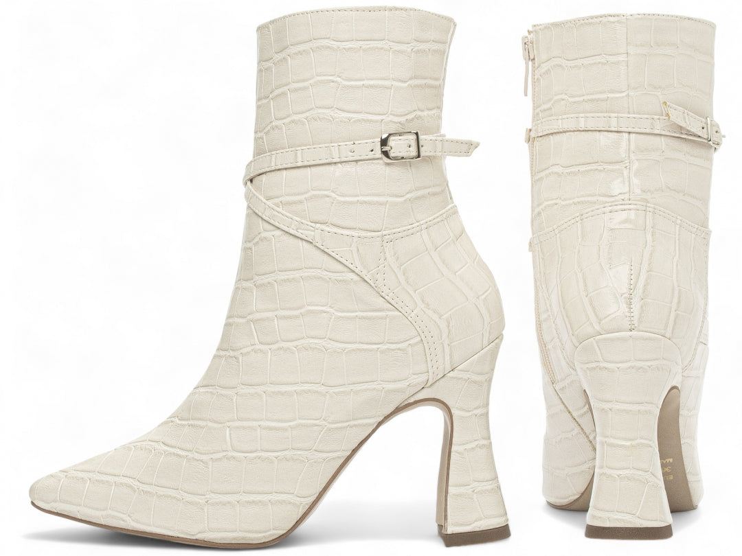 Pointed Toe Mid-Calf Boot